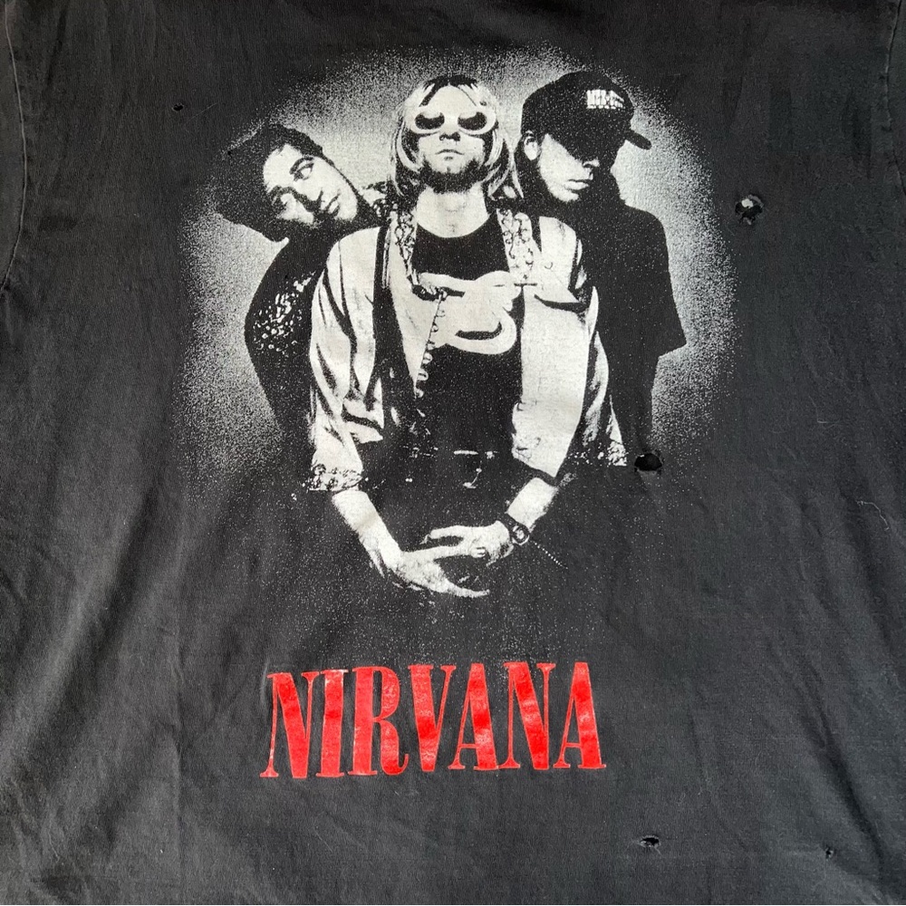 Super Rare Distressed Nirvana 90s Nirvana Vintage… - image 2